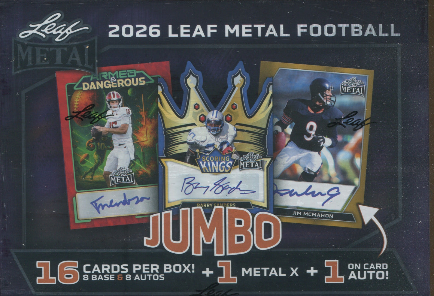 2026 Leaf Metal Football Jumbo, Box