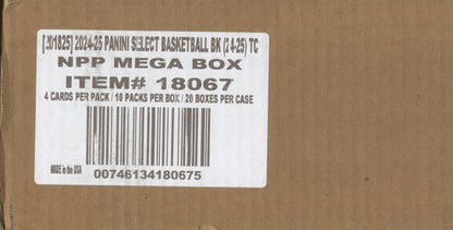 2024-25 Panini Select Basketball, 20 Retail Mega Box Case (Cracked Ice)