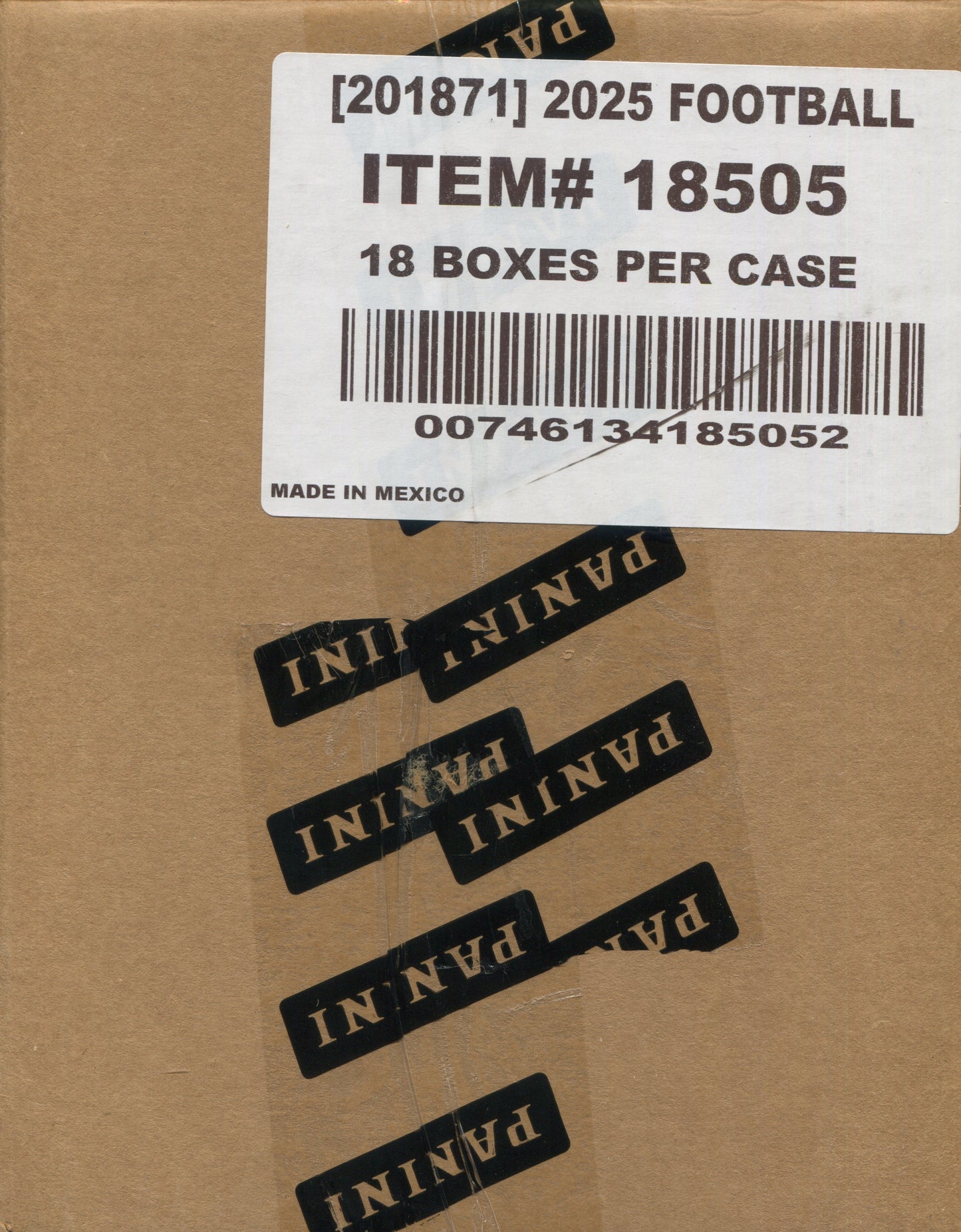 2025 Panini Donruss Football Hobby, 18 Box Case