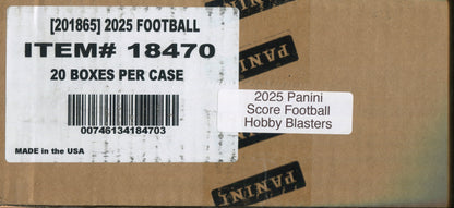 2025 Panini Score Football Hobby, 20 Blaster Box Case