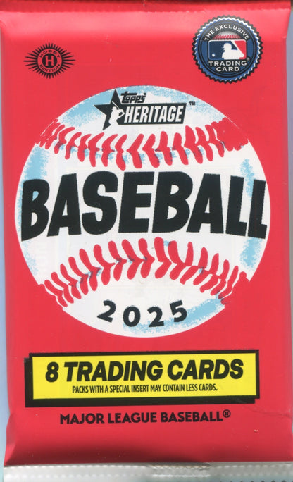2025 Topps Heritage Baseball Hobby, Pack