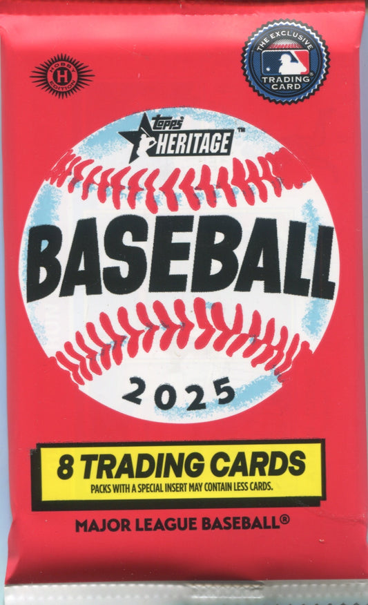 2025 Topps Heritage Baseball Hobby, Pack