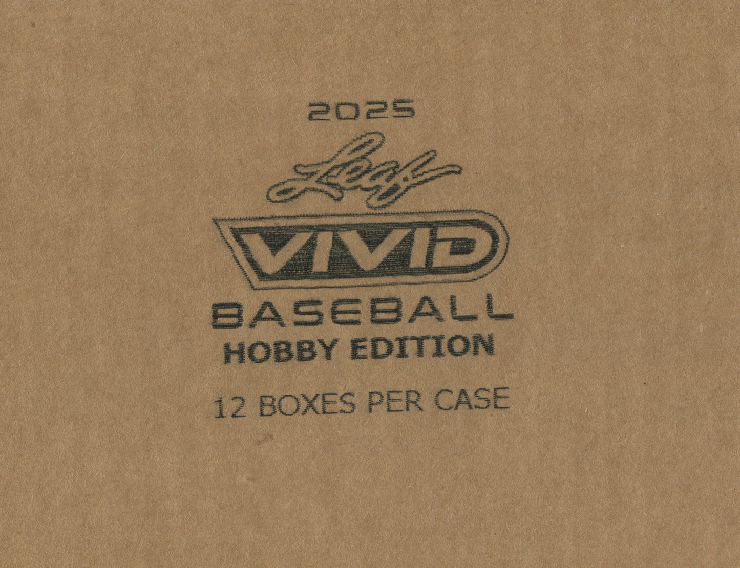 2025 Leaf Vivid Baseball Hobby, 12 Box Case