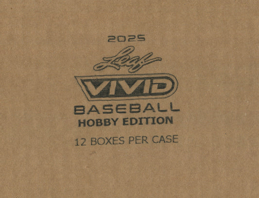 2025 Leaf Vivid Baseball Hobby, 12 Box Case