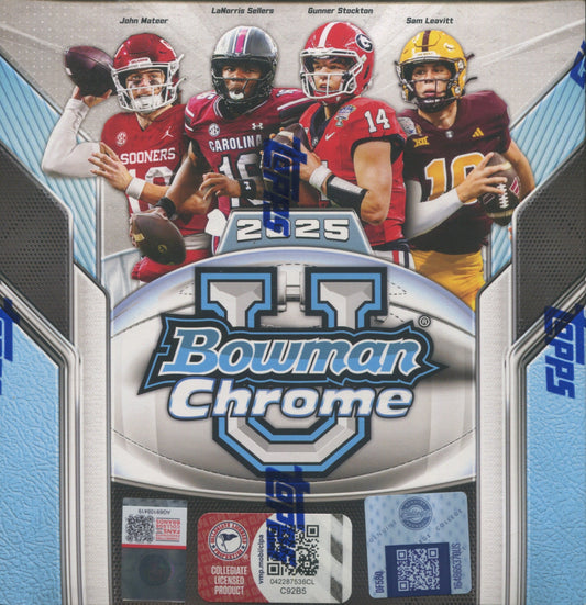 2025 Bowman Chrome University Football Mega, Box