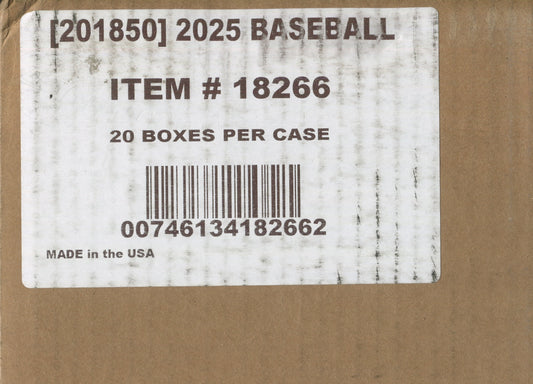 *LAST CASE* 2025 Panini Prospect Edition Baseball Hobby, 20 Box Case