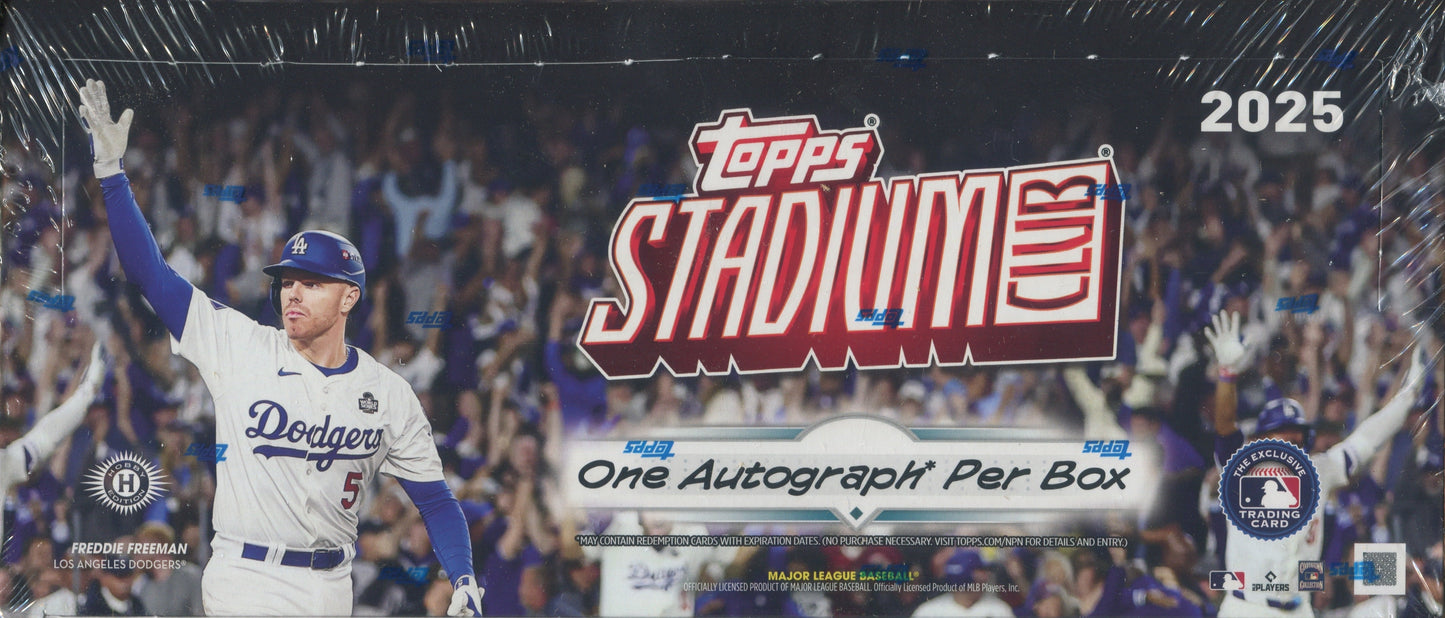 2025 Topps Stadium Club Baseball Hobby, 16 Box Case