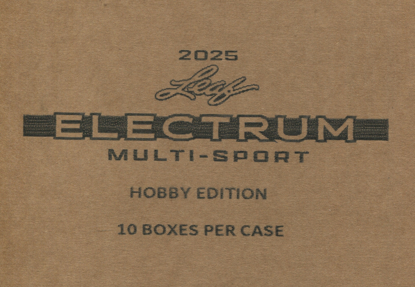 2025 Leaf Electrum Multi-Sport Hobby, 10 Box Case