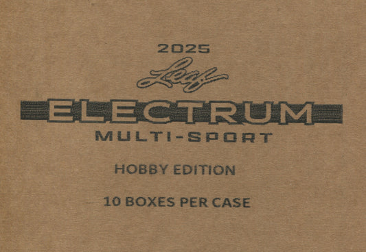 2025 Leaf Electrum Multi-Sport Hobby, 10 Box Case