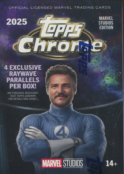 2025 Topps Marvel Studios Chrome Blaster, 40 Box Case