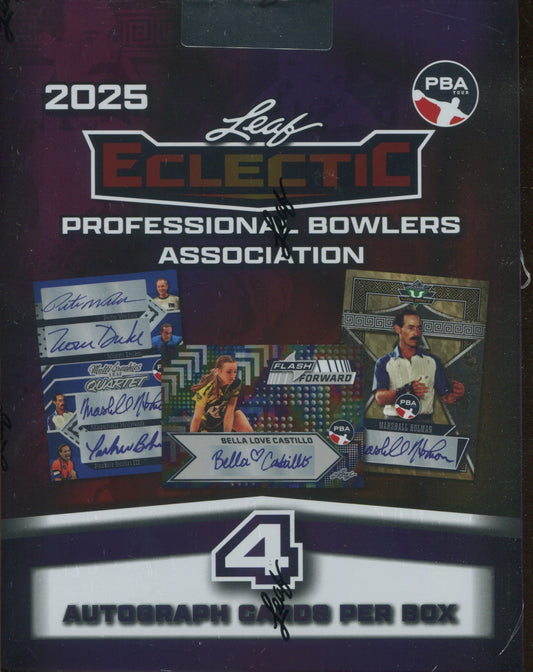 2025 Leaf Eclectic Professional Bowlers Association PBA Hobby, Box