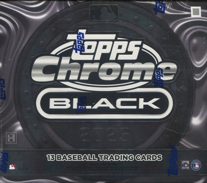 *LAST CASE* 2025 Topps Chrome Black Baseball Hobby, 12 Box Case