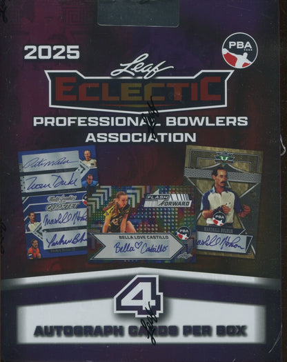 2025 Leaf Eclectic Professional Bowlers Association PBA Hobby, 12 Box Case