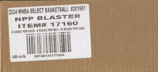 2024 Panini Select WNBA Basketball Blaster, 20 Box Case