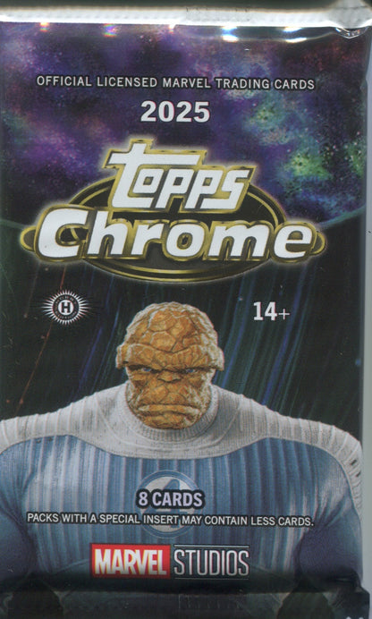 2025 Topps Marvel Studios Chrome Hobby, Pack