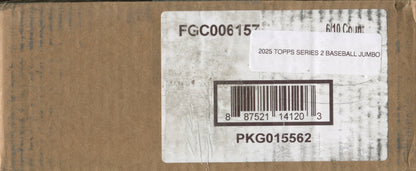 2025 Topps Series 2 Baseball Jumbo, 6 Box Case