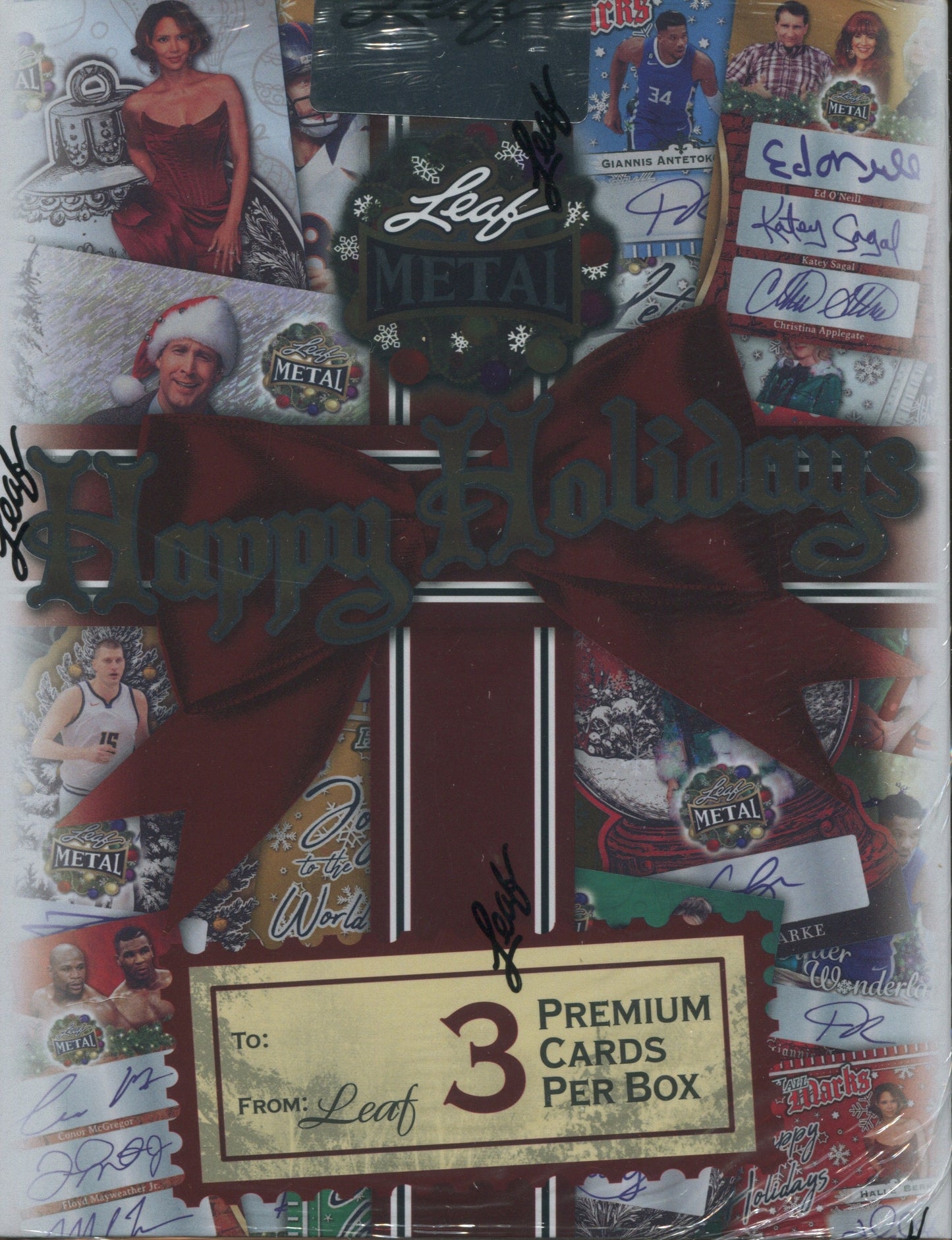 2025 Leaf Metal Happy Holidays, 10 Box Case