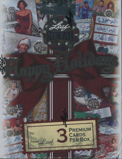 2025 Leaf Metal Happy Holidays, 10 Box Case