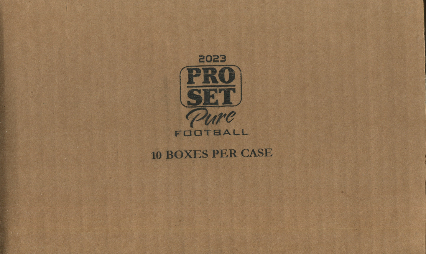 2023 Leaf Pro Set Pure Football Hobby, 10 Box Case