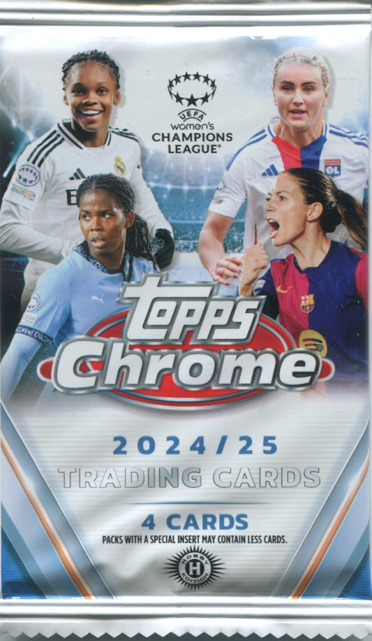 2024-25 Topps UEFA Women's Champions League Chrome Soccer Hobby, Pack