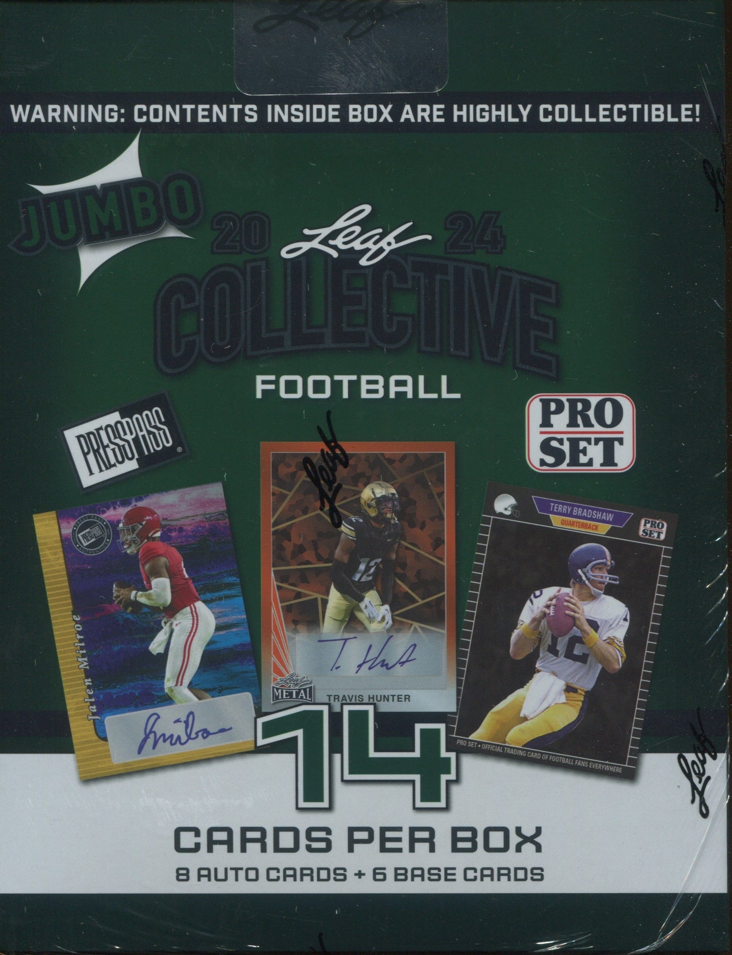 2024 Leaf Collective Football Jumbo, 8 Box Case
