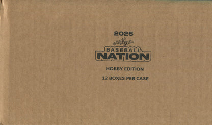 2025 Leaf Baseball Nation Hobby, 12 Box Case