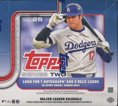 2025 Topps Series 2 Baseball Jumbo, 6 Box Case