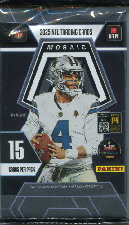 2025 Panini Mosaic Football Hobby, Pack