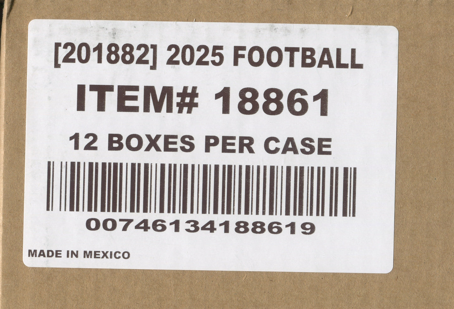 2025 Panini Select Football Hobby, 12 Box Case