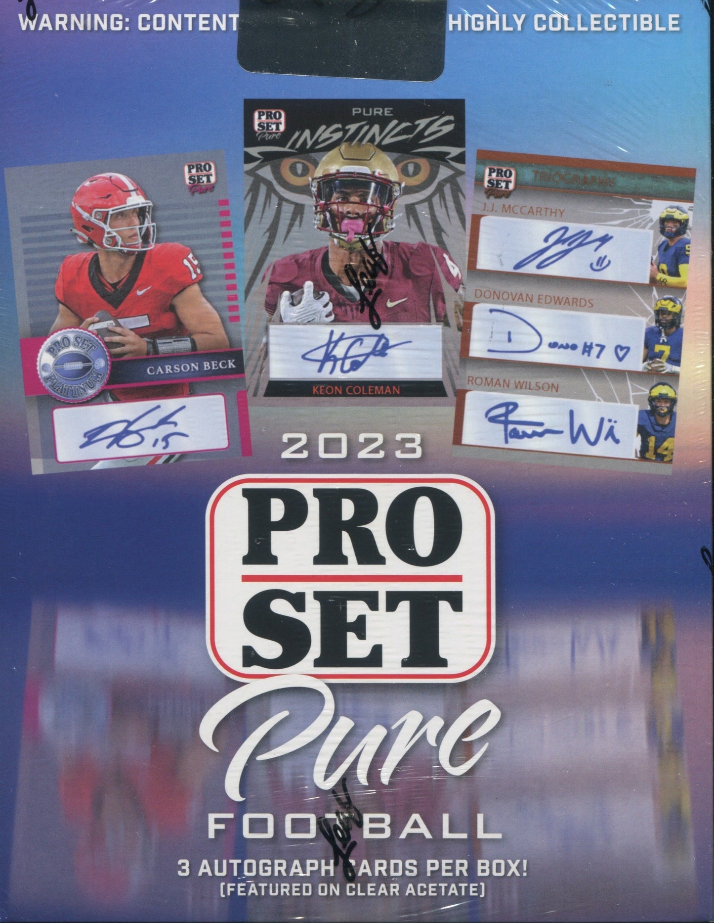 2023 Leaf Pro Set Pure Football Hobby, Box