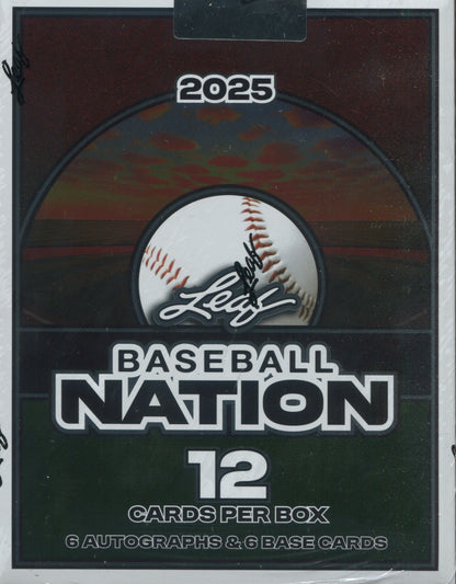 2025 Leaf Baseball Nation Hobby, Box