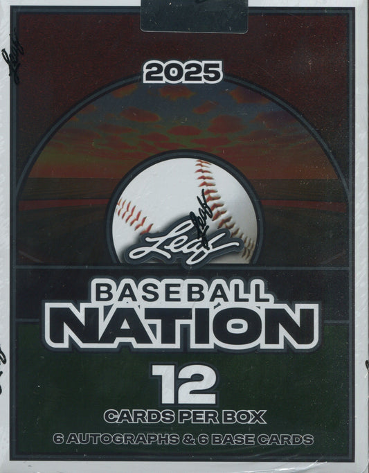 2025 Leaf Baseball Nation Hobby, Box