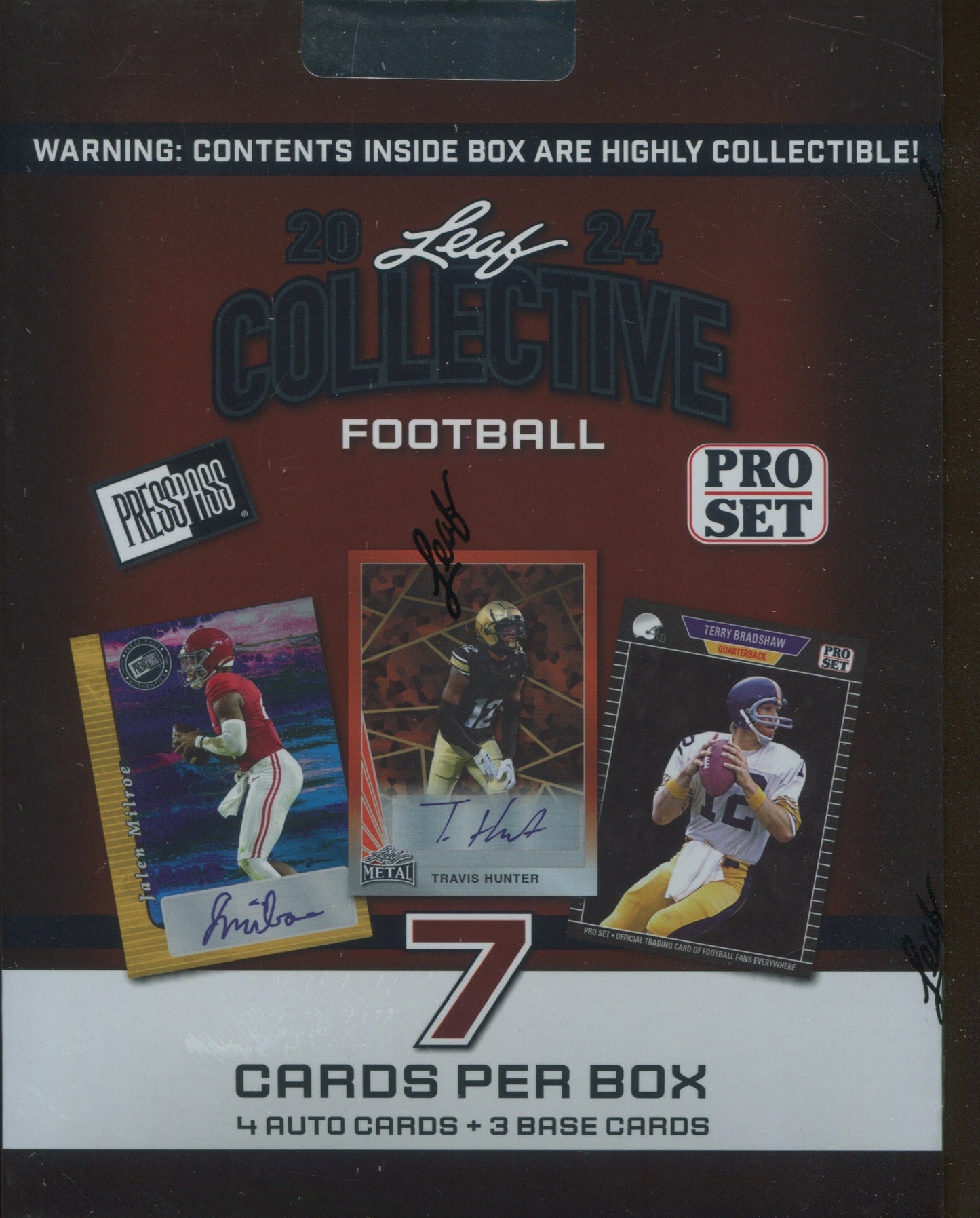 2024 Leaf Collective Football Hobby, 12 Box Case