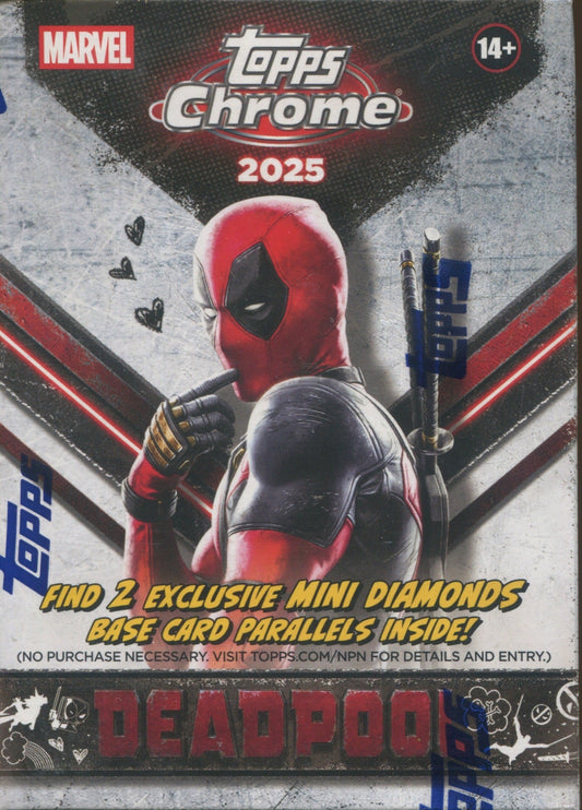 2025 Topps Chrome Marvel Deadpool Blaster, Box