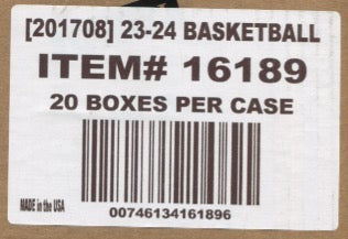 2023/24 Panini Contenders Optic Basketball Hobby, 20 Box Master Case