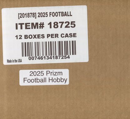 2025 Panini Prizm Football Hobby, 12 Box Case