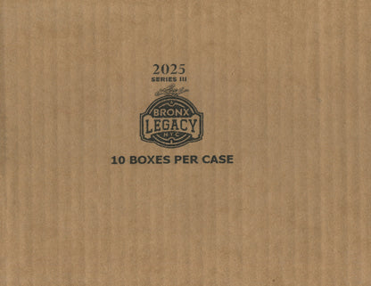 2025 Leaf A Bronx Legacy Baseball Hobby, 10 Box Case