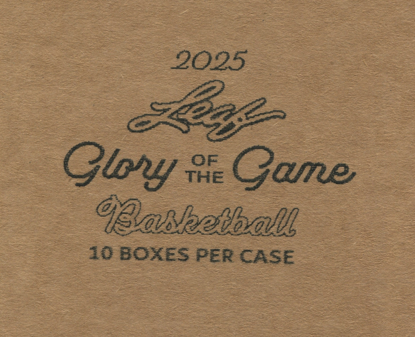2025 Leaf Glory of the Game Basketball Hobby, 10 Box Case