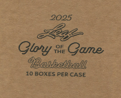 2025 Leaf Glory of the Game Basketball Hobby, 10 Box Case