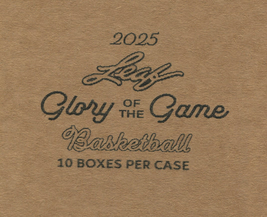2025 Leaf Glory of the Game Basketball Hobby, 10 Box Case