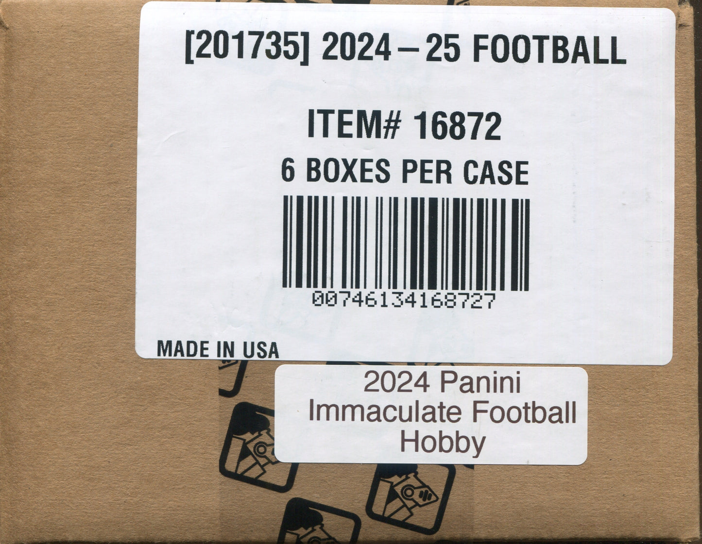 *LAST CASE* 2024 Panini Immaculate Football Hobby, 6 Box Case