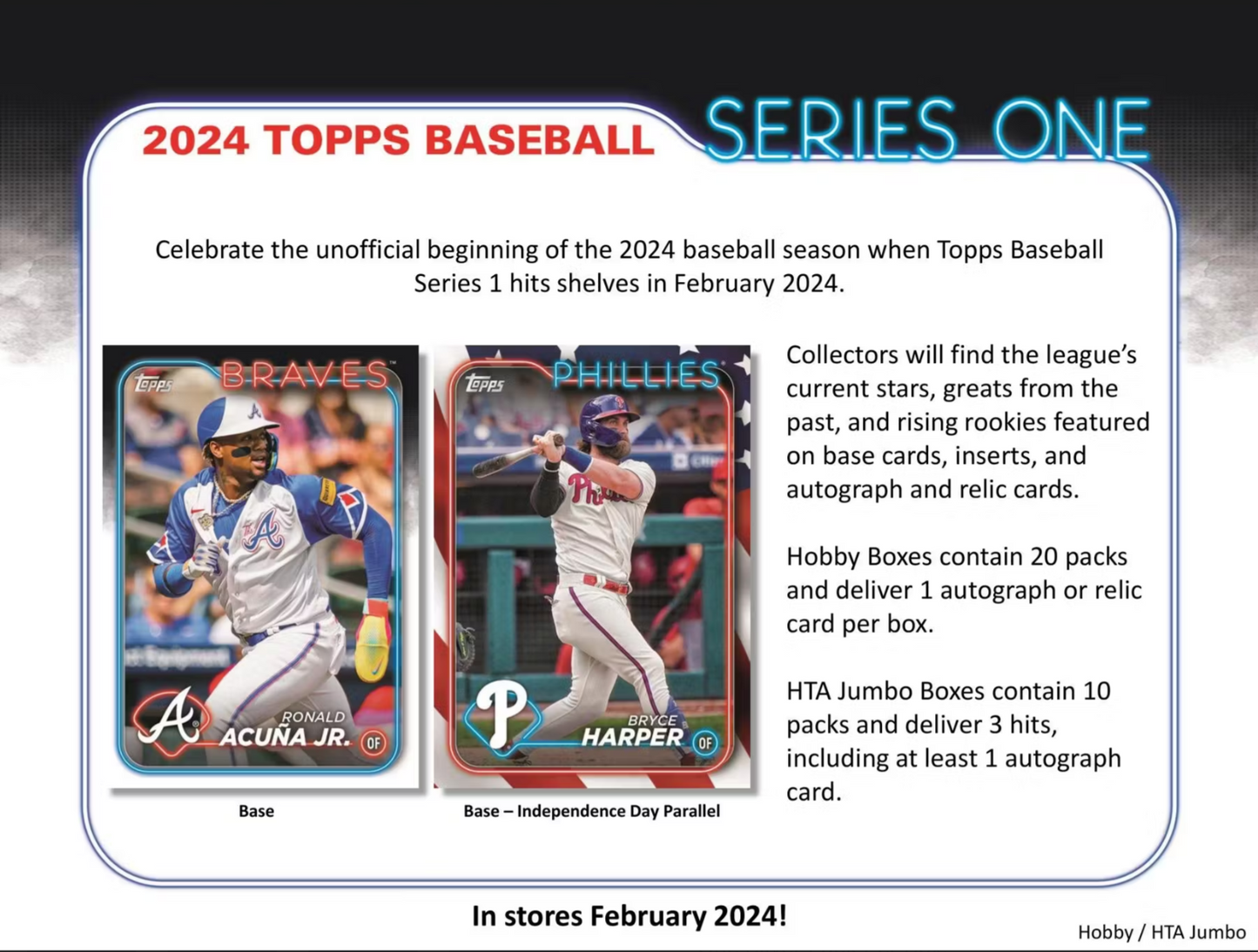 2024 Topps Series 1 Baseball Jumbo, Box