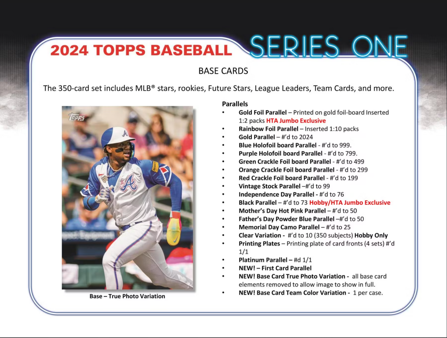 2024 Topps Series 1 Baseball Hobby, Pack