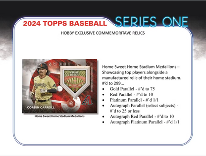 2024 Topps Series 1 Baseball Hobby, Pack