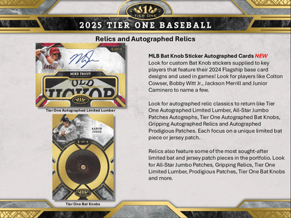 2025 Topps Tier One Baseball Hobby, Box