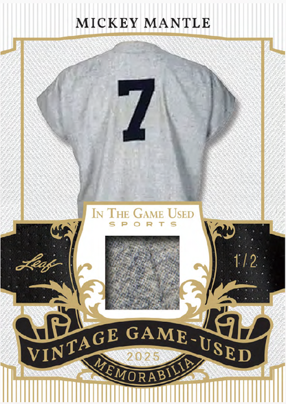 2025 Leaf In The Game Used Multi-Sport Hobby, 10 Box Case