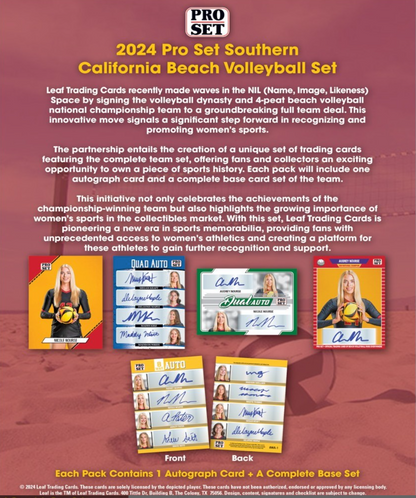 2024 Pro Set Southern California Beach Volleyball Hobby, Set