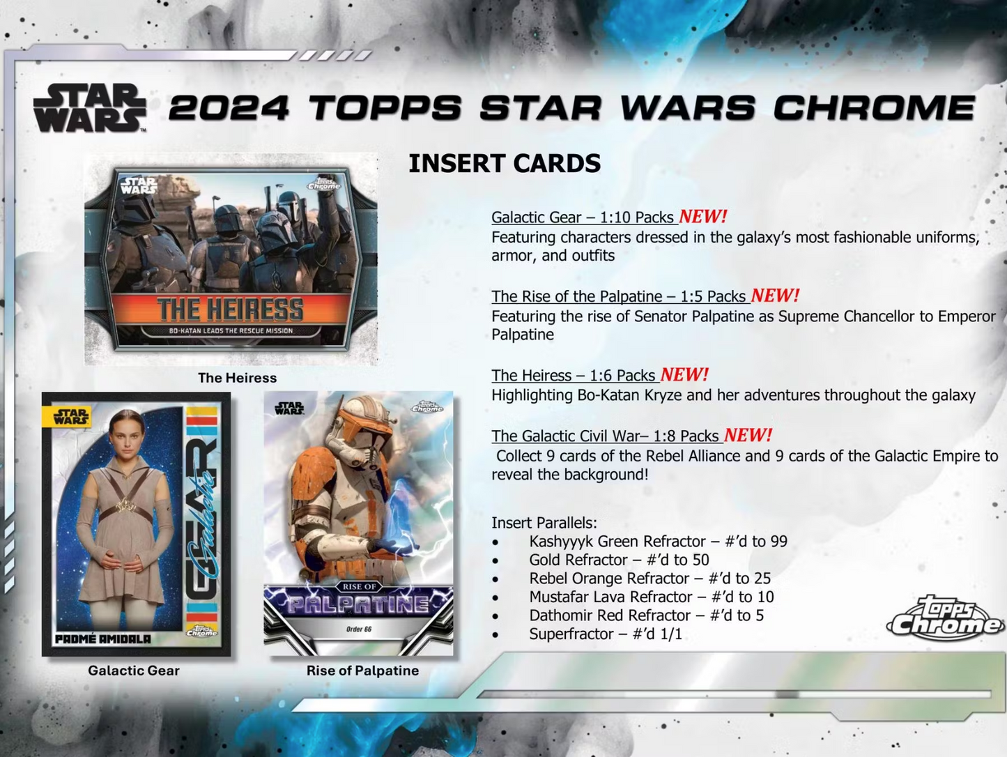 2024 Topps Star Wars Chrome, Blaster Box
