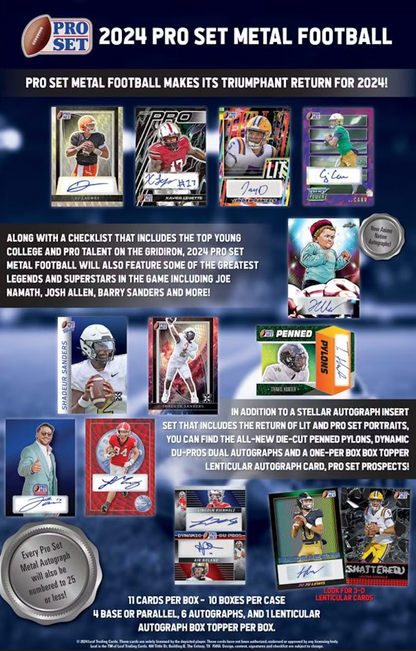 2024 Leaf Pro Set Football, Hobby Box