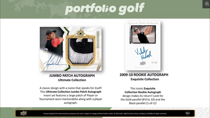 2024 Upper Deck Portfolio Golf Hobby, 16 Box Case